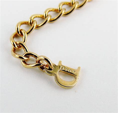 dior gold logo necklace|dior choker necklace.